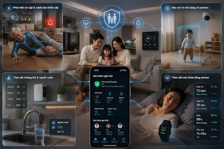 Một ngôi nhà biết quan tâm đến sức khỏe