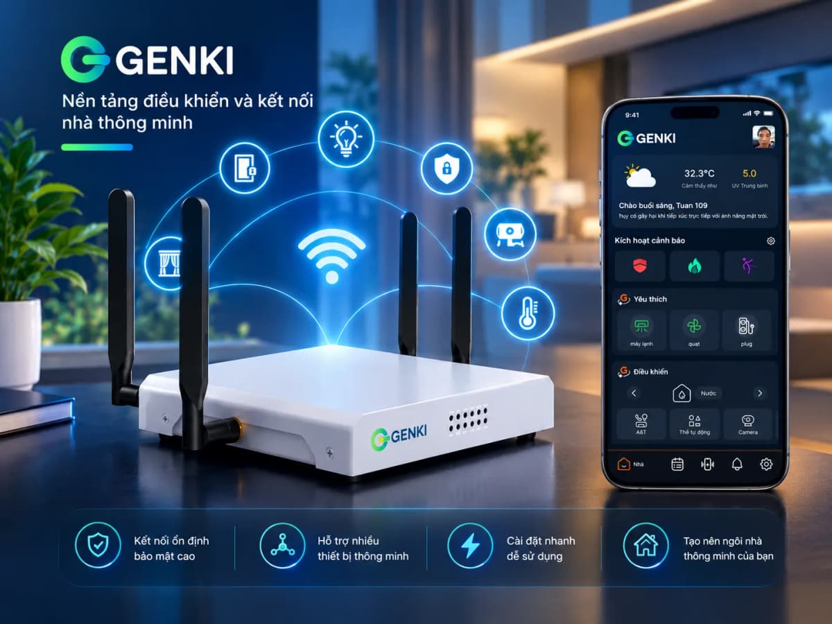 GENKI Hub - trung tâm điều khiển nhà thông minh